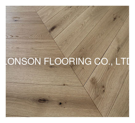 Quality 60 Degree Engineered Wood Chevron Flooring With 820 X 150 X 14/4MM Size factory