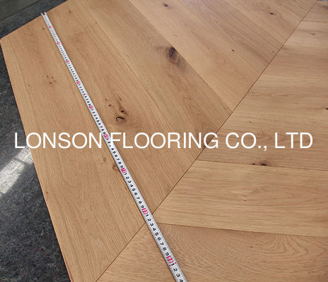 Quality 60 Degree Engineered Wood Chevron Flooring With 820 X 150 X 14/4MM Size factory