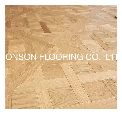 Quality 800x800x20mm European Oak Versailles Panels Flooring with 3MM Oak Veneers and E0, CARB II Certification in BF001 Color factory