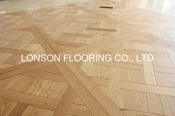 Quality 800x800x20mm European Oak Versailles Panels Flooring with 3MM Oak Veneers and E0, CARB II Certification in BF001 Color factory