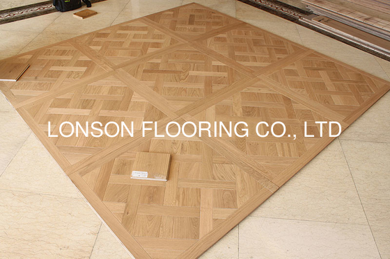 quality 800x800x20mm Euro Oak Engineered wood Flooring, Brushed UV Lacquer Finish factory