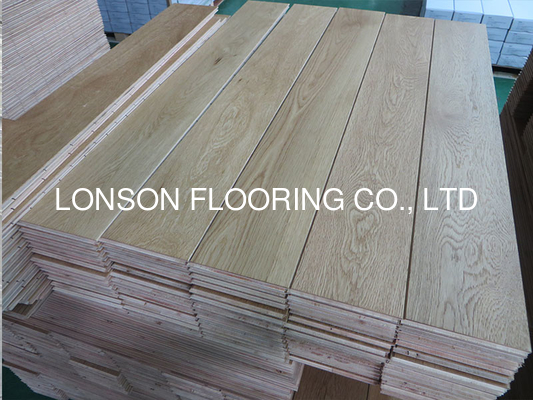 Quality ABC Grade Brushed Russian Oak Engineered Flooring, Natural lacquered To Korea factory