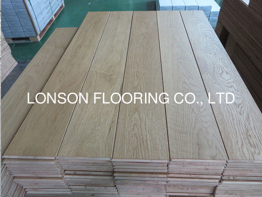 Quality ABC Grade Brushed Russian Oak Engineered Flooring, Natural lacquered To Korea factory