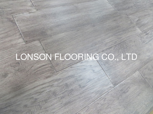 quality distressed hickory engineered wood flooring with gray stained factory