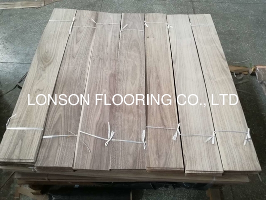 Quality American Walnut flooring veneers; Walnut top layer for flooring, black walnut lamellas for engineered floors factory