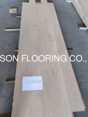 Quality Unfinished 3000MM Euro Oak Engineered Hardwood Flooring Square Edge factory
