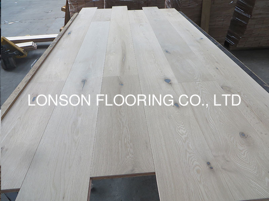 Quality presand & unfinished French Oak wide plank engineered flooring, character A/B/.C/D grade factory