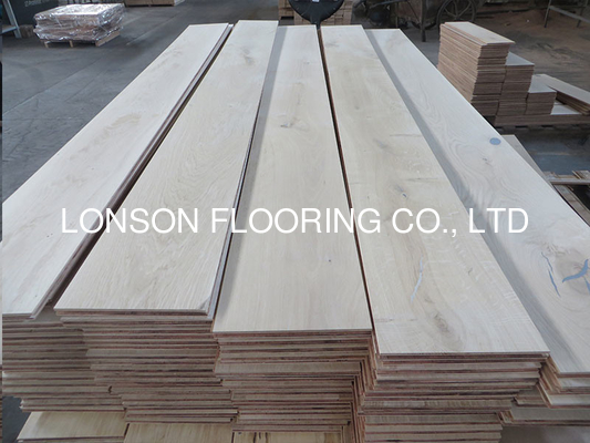 Quality presand & unfinished French Oak wide plank engineered flooring, character A/B/.C/D grade factory