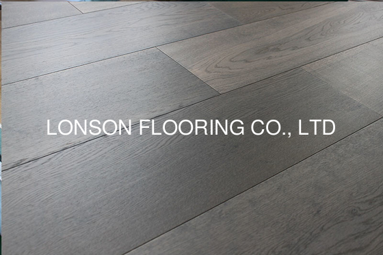 Quality Chemical Treated White Oak Engineered Wood Flooring with nice grey color factory
