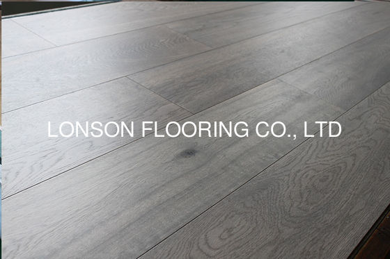 Quality Chemical Treated White Oak Engineered Wood Flooring with 8-12% Moisture and Grey Color factory