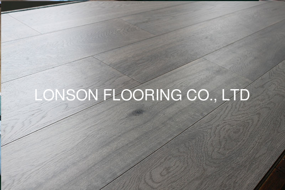 Quality Chemical Treated White Oak Engineered Wood Flooring with nice grey color factory