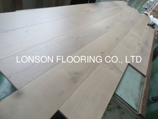 Quality Smoked European Oak Engineered Timber Flooring, Selected ABC Grade factory