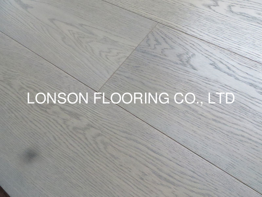 Quality Light grey Russian Oak Engineered timber Flooring, brushed,  woca oil finished, good quality, factory