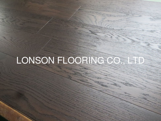 quality Chocolate Stained European Oak Engineered Wood Flooring, Color Expresso, ABCD grade factory