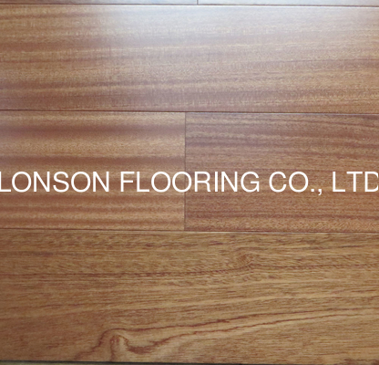 quality African sapele engineered hardwood flooring, smooth surface and natural lacquered factory