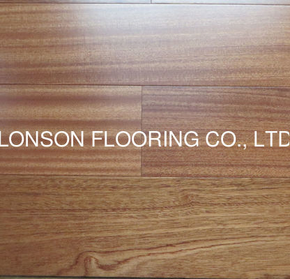 Quality African Sapele Engineered Wood Flooring Smooth Surface And Natural Lacquered factory