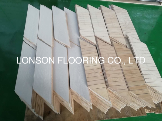 quality Chervon in Oak engineered wood flooring with different stains, Chervon oak floors factory