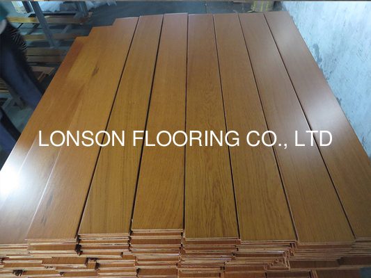Quality teak stained American white Oak engineered wood flooring to Thailand factory