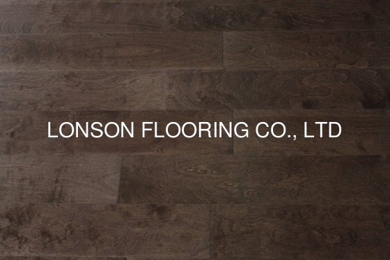quality walnut stained birch engineered hardwood flooring with AB grade factory