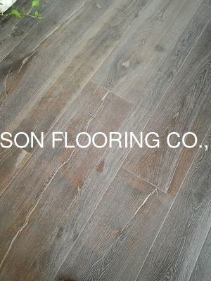 Quality rustic oak engineered wood flooring, EF grade with big cracks, factory