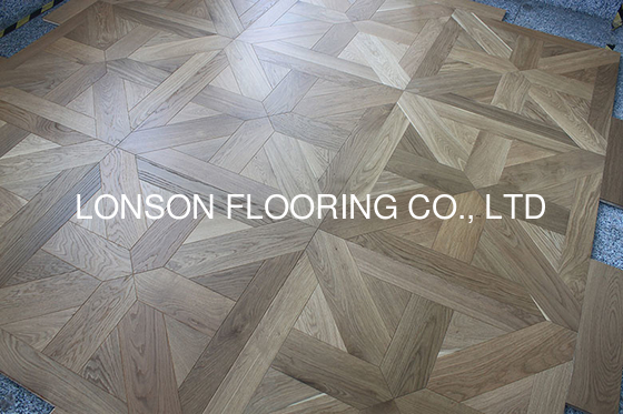 Quality Natural Smoked Oak Tiles Parquet Flooring, Birch plywood, 800 *800MM factory