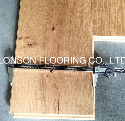 Quality 260mm 3-Layers European Oak Engineered Wood Flooring with 2200mm Length and Click Joint factory