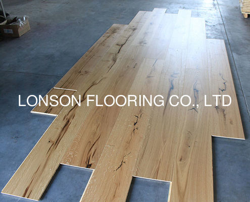 Quality 260mm 3-Layers European Oak Engineered Wood Flooring with 2200mm Length and Click Joint factory