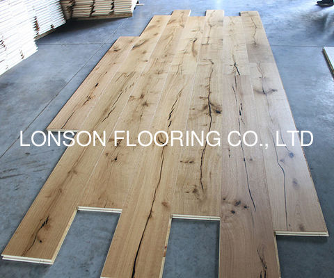 Quality 260mm 3-Layers European Oak Engineered Wood Flooring with 2200mm Length and Click Joint factory