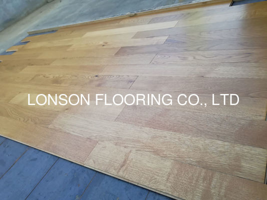 Quality Selected Graded Stained Semi Gloss Oak Engineered Wood Flooring VOC Certified factory