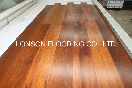 Quality Indonesia merbau Engineered Wood Flooring, natural color with flat finishing factory