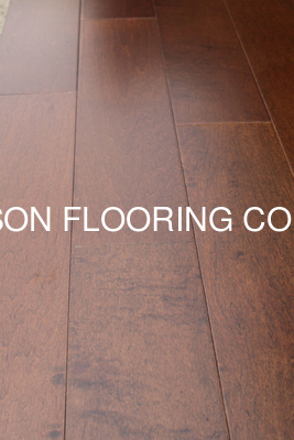 Quality flat Chinese Maple Engineered Wood Flooring,Toffee color stain to Canada factory