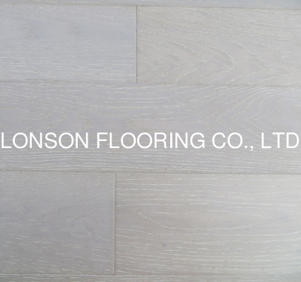 Quality white washed and light grey oak engineered wood flooring with AB grade--E33 factory