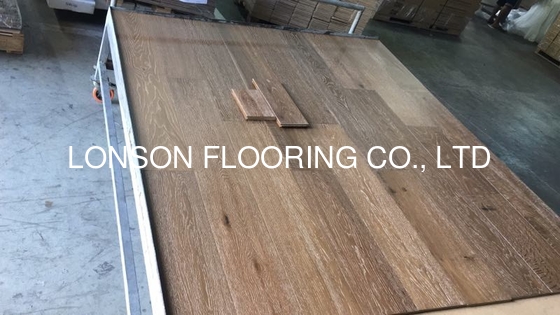 Quality brushed White Oak engineered wood flooring, 0 tax to American clients from Cambodian factory factory