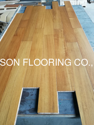 Quality top quality natural Burma Teak engineered wood flooring to Japan factory