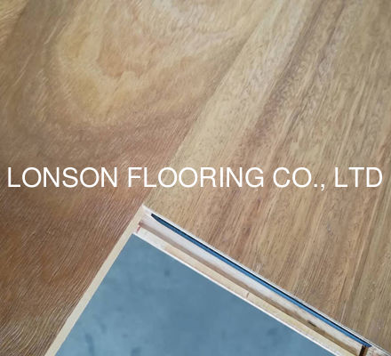 Quality Matt Spotted Gum Engineered Timber Flooring with 5G Click Joint and Square Edge factory