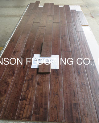 Quality Handscraped Brushed Distressed Engineered Wood Flooring Asian Teak Solid Wood Flooring factory