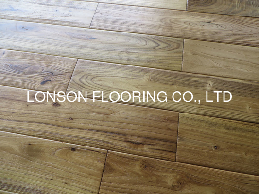 Quality asian teak solid hardwood flooring--natural color and distressed finishing factory
