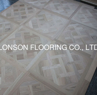 Quality European Oak Versailles Wood Floor Panels Unvanished 600 X 600MM factory