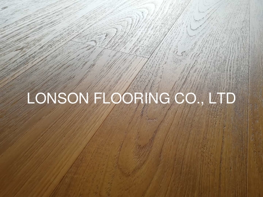 quality premium AB grade Burma Teak Engineered Wood Flooring with slight brushed surface and natural vanished factory