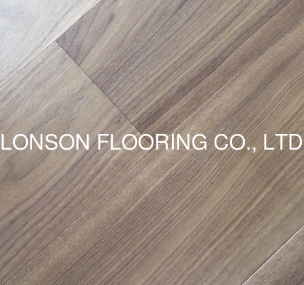 Quality brushed American Walnut wide plank engineered hardwood flooring, natural color factory
