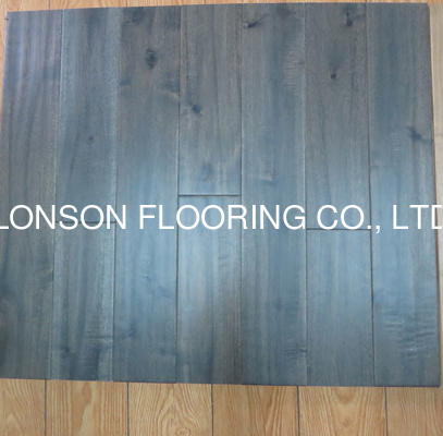 quality big (large) Leaf Acacia Solid Hardwood Flooring, Asian Walnut solid flooring factory