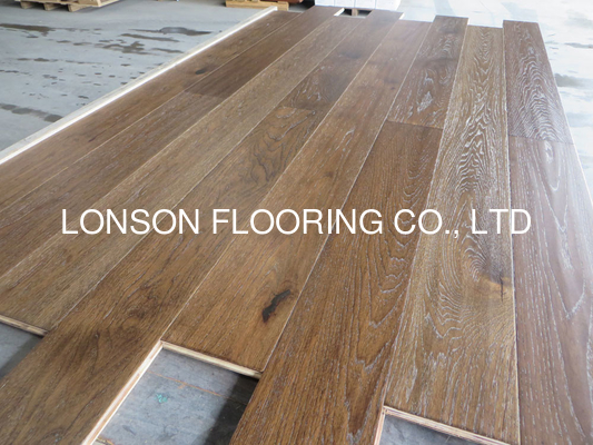 Quality handscraped and brushed hickory engineered hardwood flooring factory