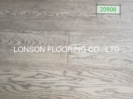 Quality White Oak Engineered hardwood flooring with modern grey stained factory
