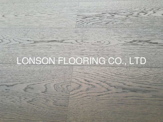 quality Russian Oak multi layers Engineered Wood Flooring with modern grey stained factory