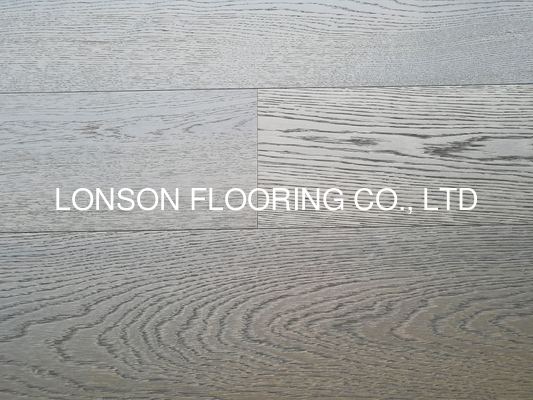 quality Russian Oak multi layers Engineered Wood Flooring with modern grey stained factory