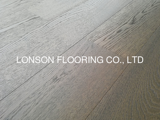 quality Russian Oak multi layers Engineered Wood Flooring with modern grey stained factory