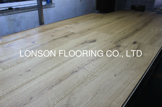 Quality 260mm Wide Natural Oiled Oak Engineered Wood Flooring in EF Grade with Click Joint factory