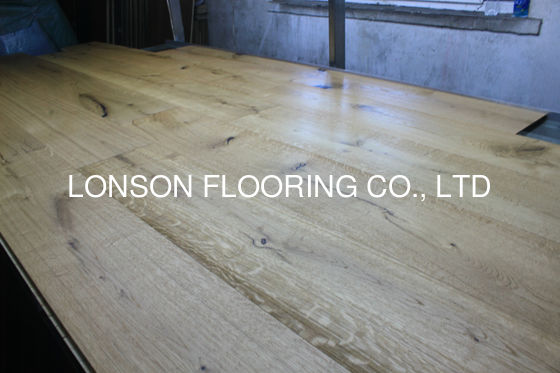 Quality 260mm Wide Natural Oiled Oak Engineered Wood Flooring in EF Grade with Click Joint factory