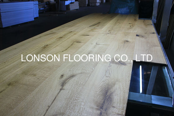 Quality 260mm Wide Natural Oiled Oak Engineered Wood Flooring in EF Grade with Click Joint factory