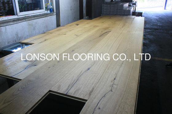 Quality 260mm Wide Natural Oiled Oak Engineered Wood Flooring in EF Grade with Click Joint factory